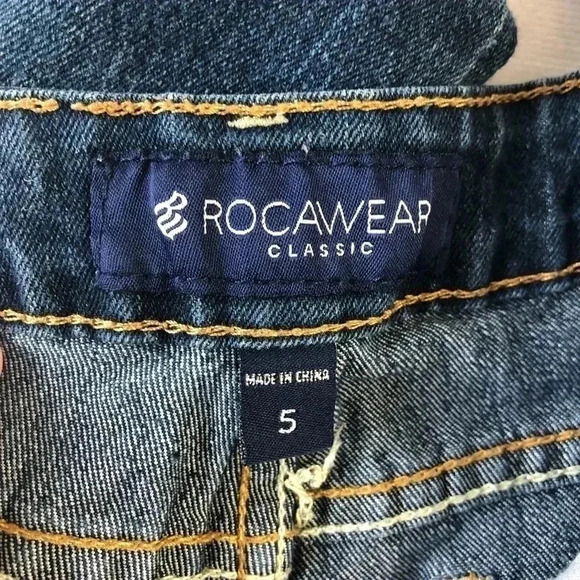 Rocawear Classic Embellished Pockets Blue Jeans 5 - Picture 8 of 9